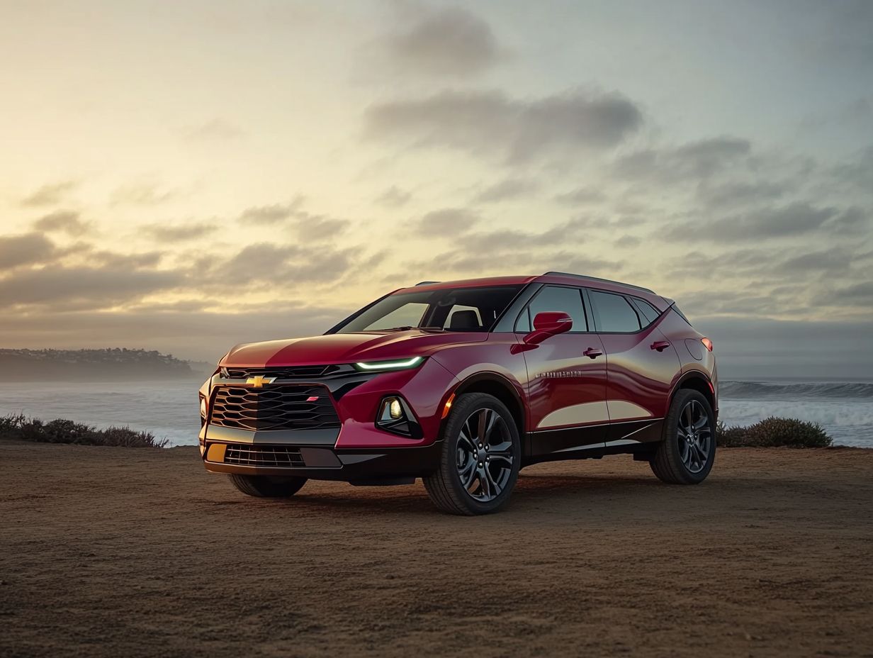 A detailed view of the key features of the 2024 Chevrolet Blazer.