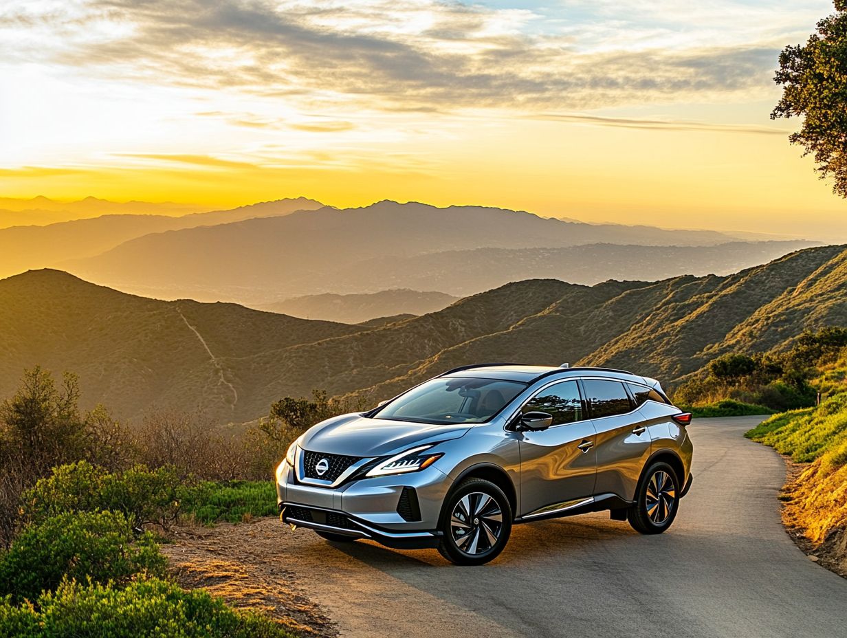 Image showcasing the 2024 Nissan Murano highlighting its sleek design and features