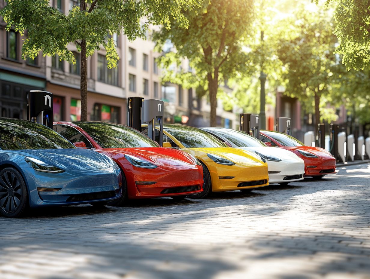 Visual Overview of the Best Electric Cars to Consider in 2024.