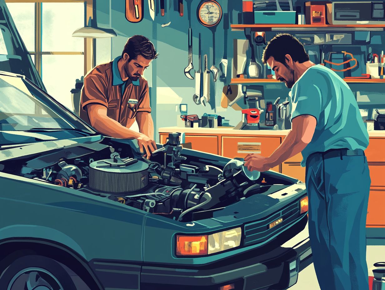 Illustration of Common Check Engine Light Causes