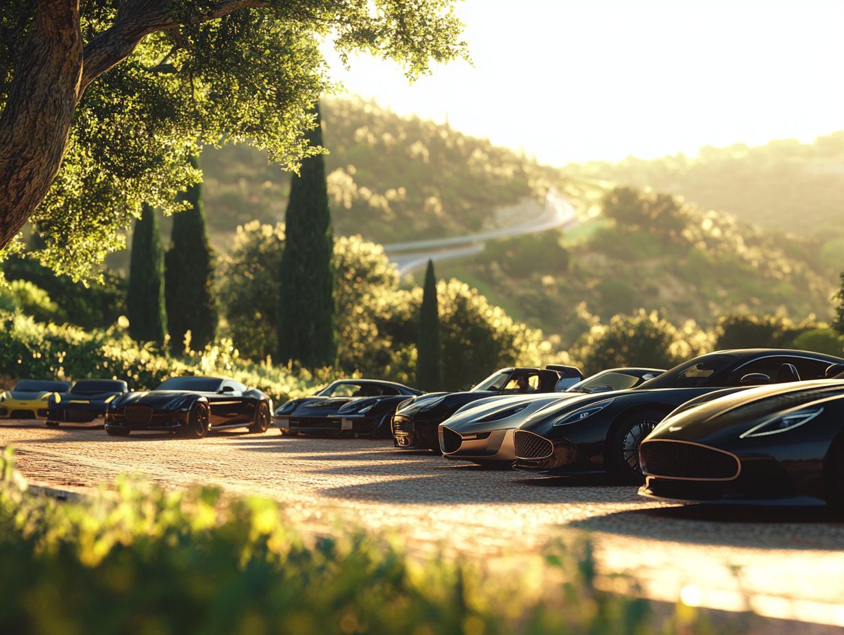 Image showing the best luxury cars for summer drives.