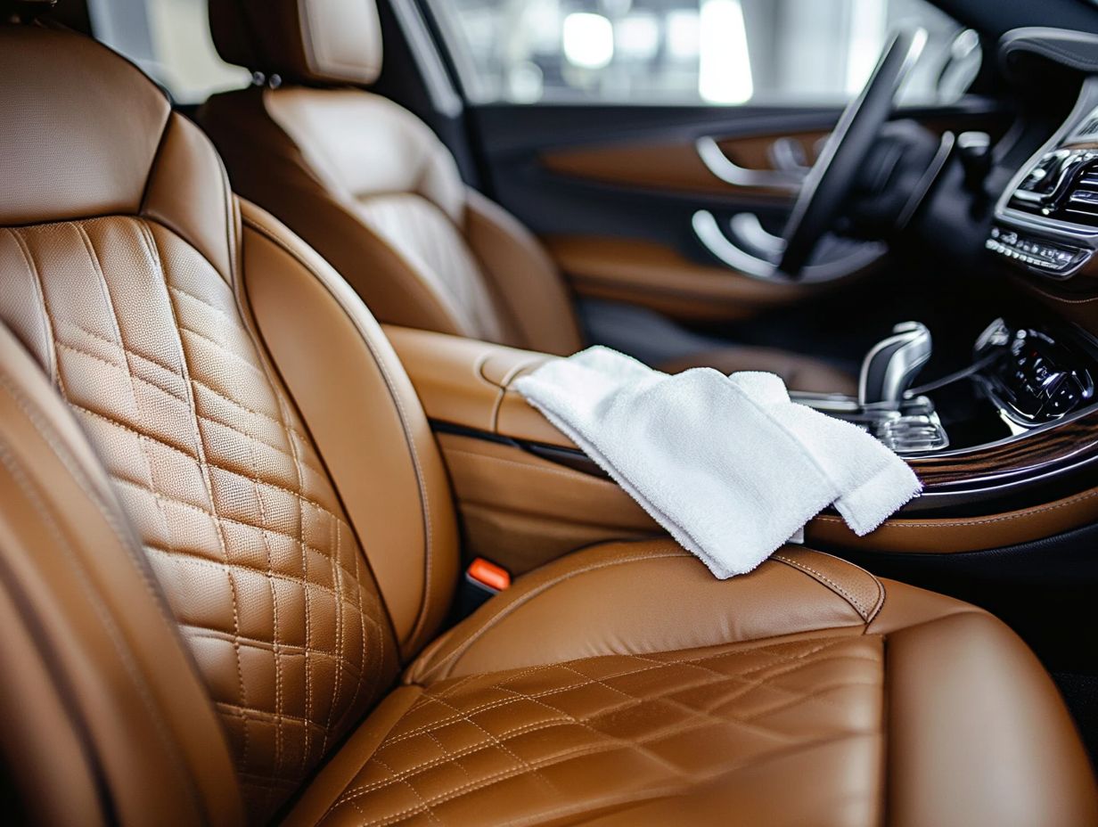 A guide on choosing the right cleaning products for car leather seats.