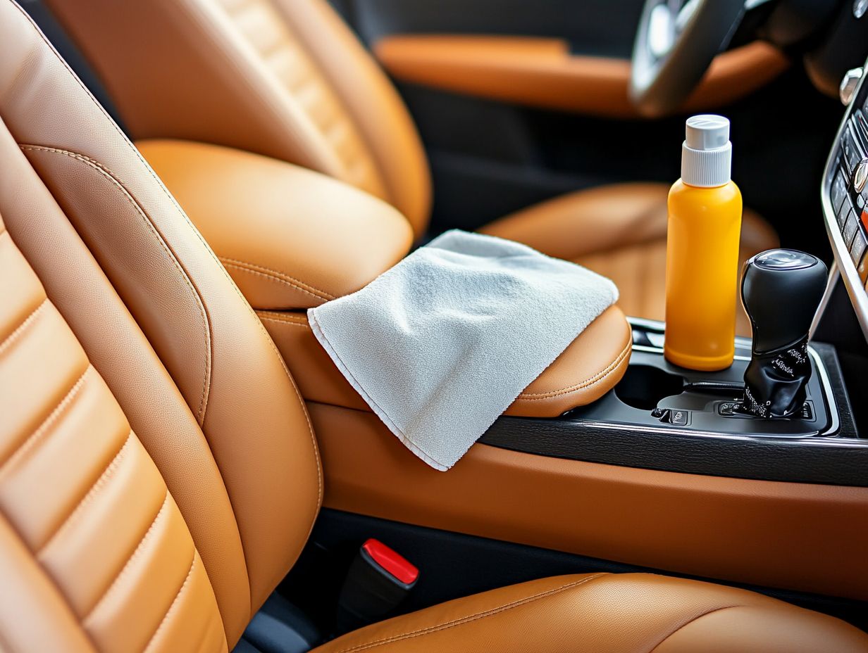 How often should I clean my car leather seats?