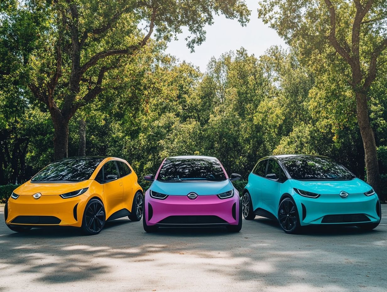 What are the top three electric hatchbacks being compared?