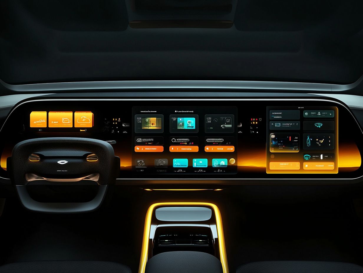 Infotainment system features comparison chart