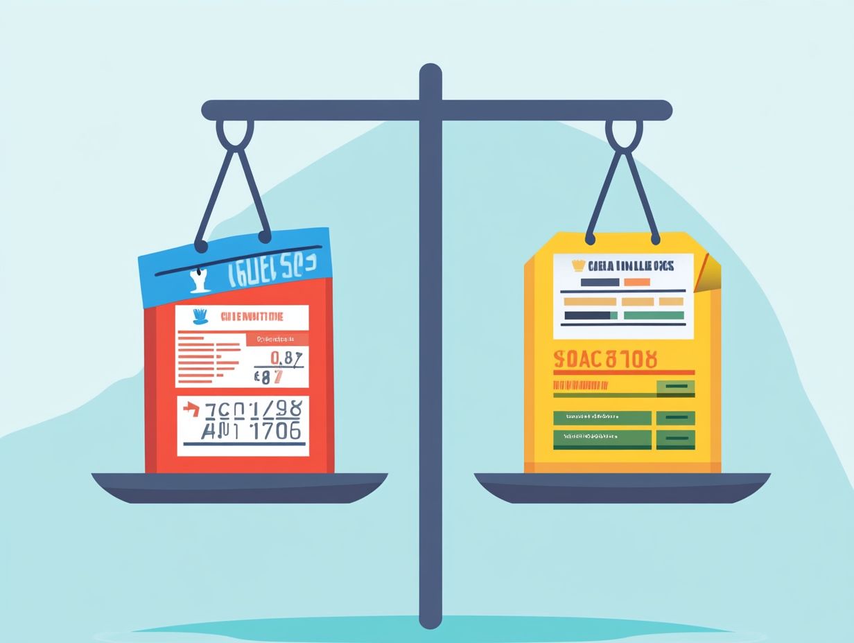 Visual summary of key takeaways on comparing price vs. feature ratios.