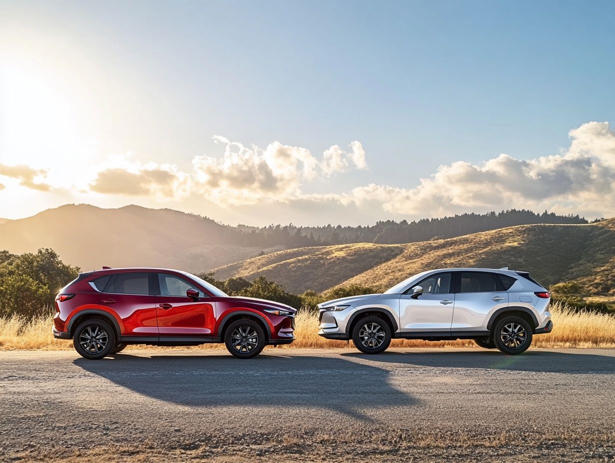 What are the main differences between the 2024 Mazda CX-5 and Toyota RAV4?