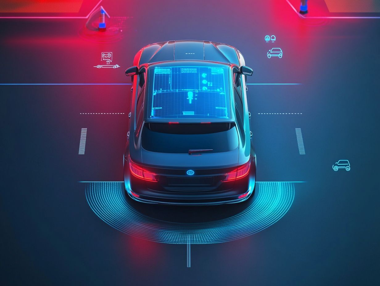 Image showing Lane Keeping Assist technology in action