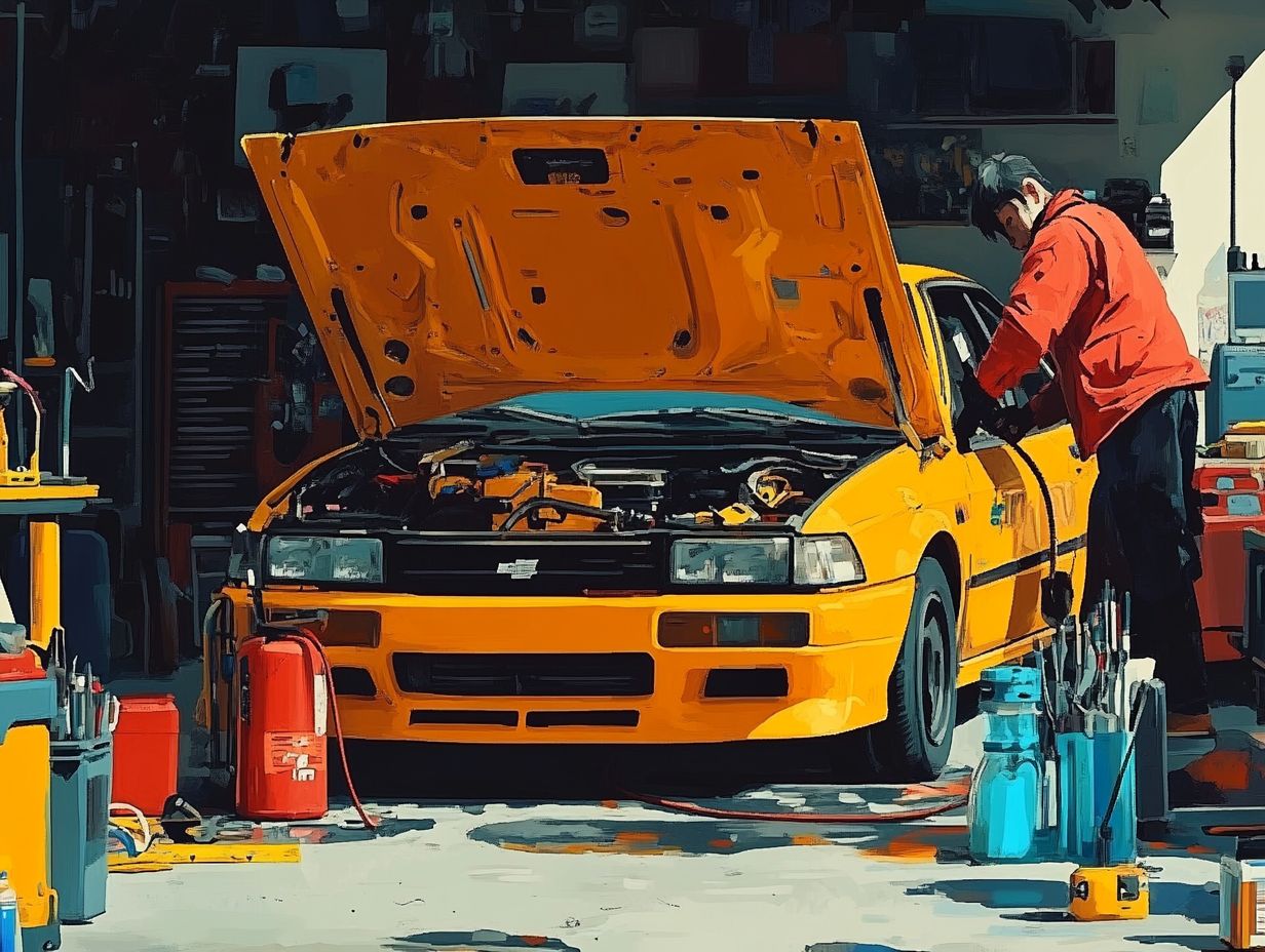 Image showing how to prepare your vehicle for an oil change