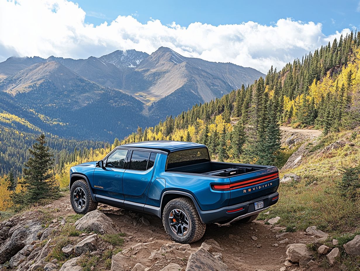 What are the key features of the Rivian R1T?