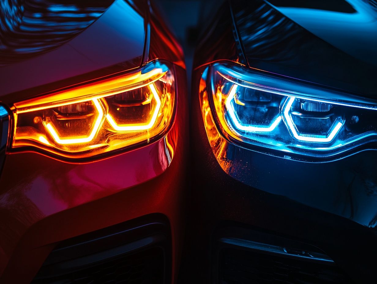 Comparison of LED and Halogen Headlights