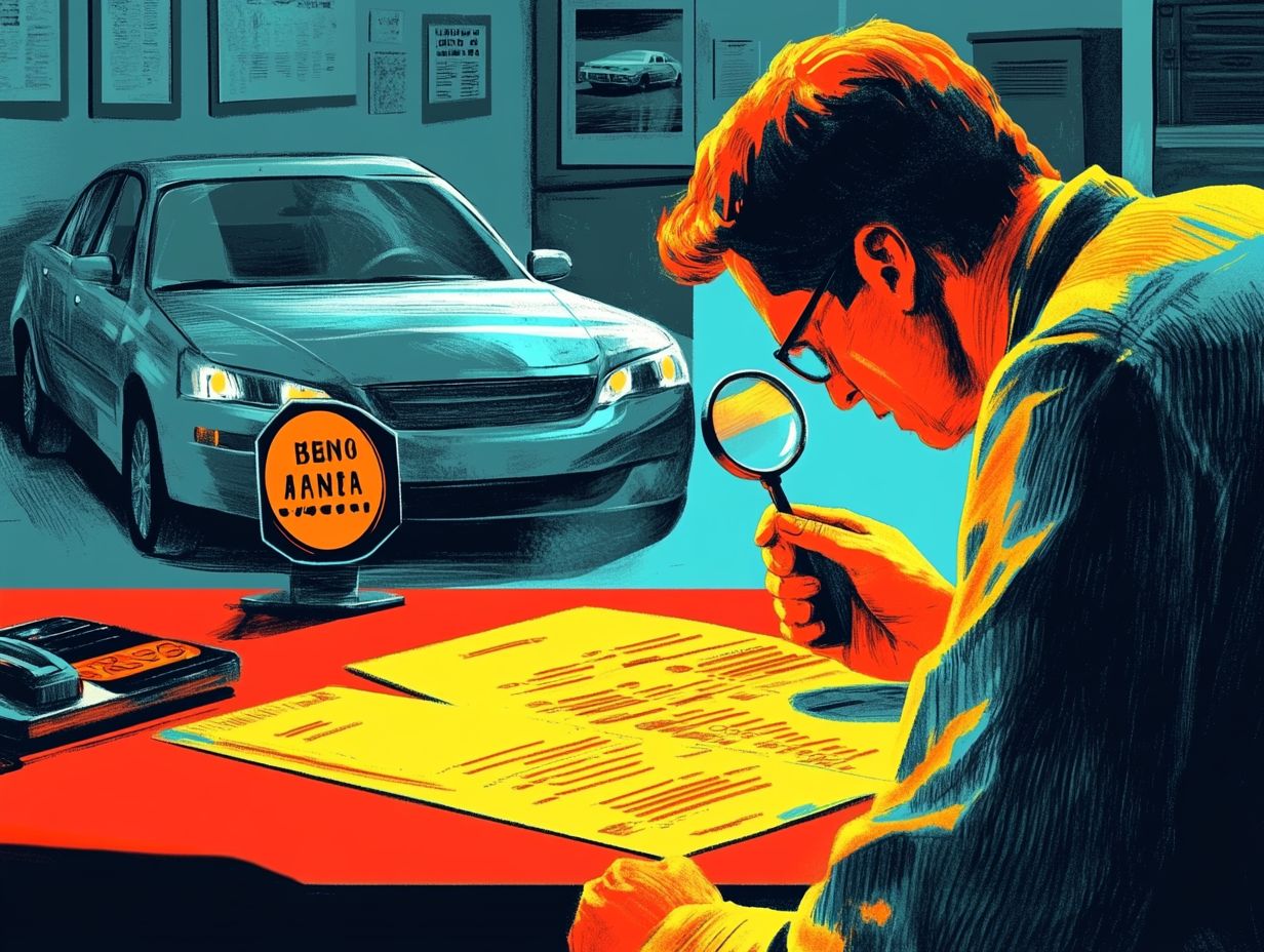 A person negotiating the price of a used car