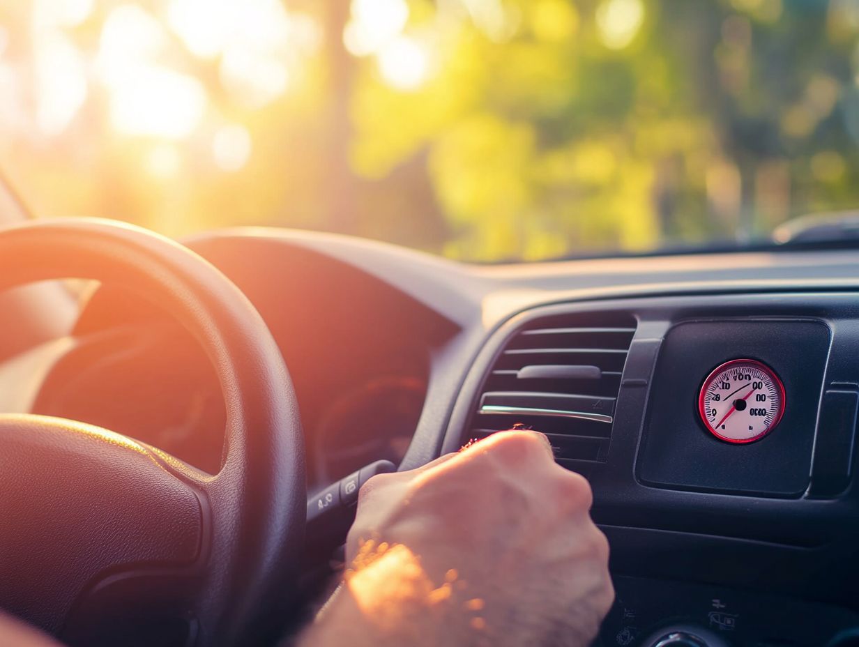 Image showing steps to identify AC issues in a car