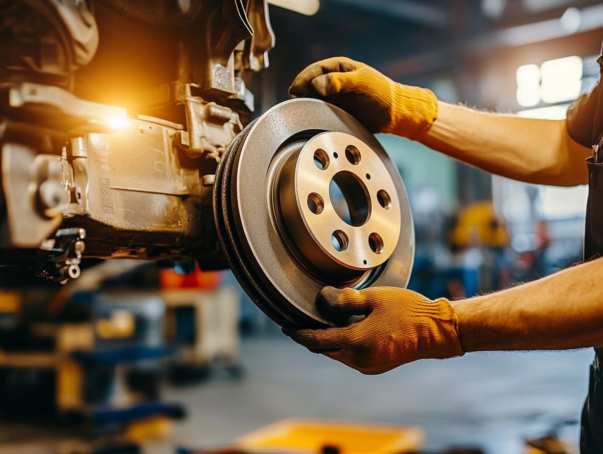 Image showing how to check your car's brake pads.