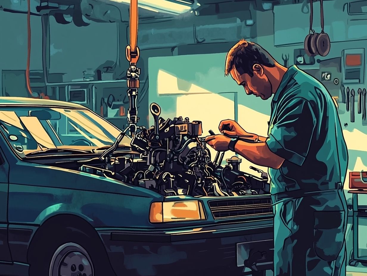 A variety of diagnostic tools and techniques for car maintenance