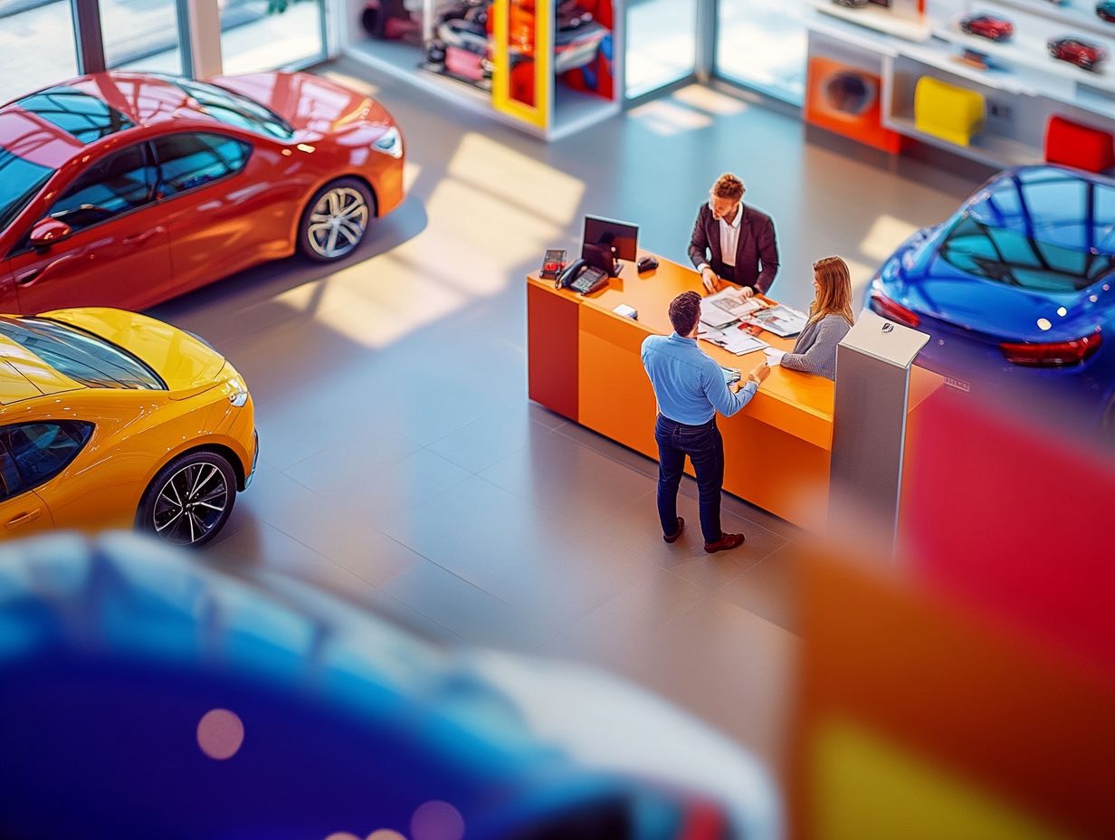 What is financing a vehicle purchase through a dealer?