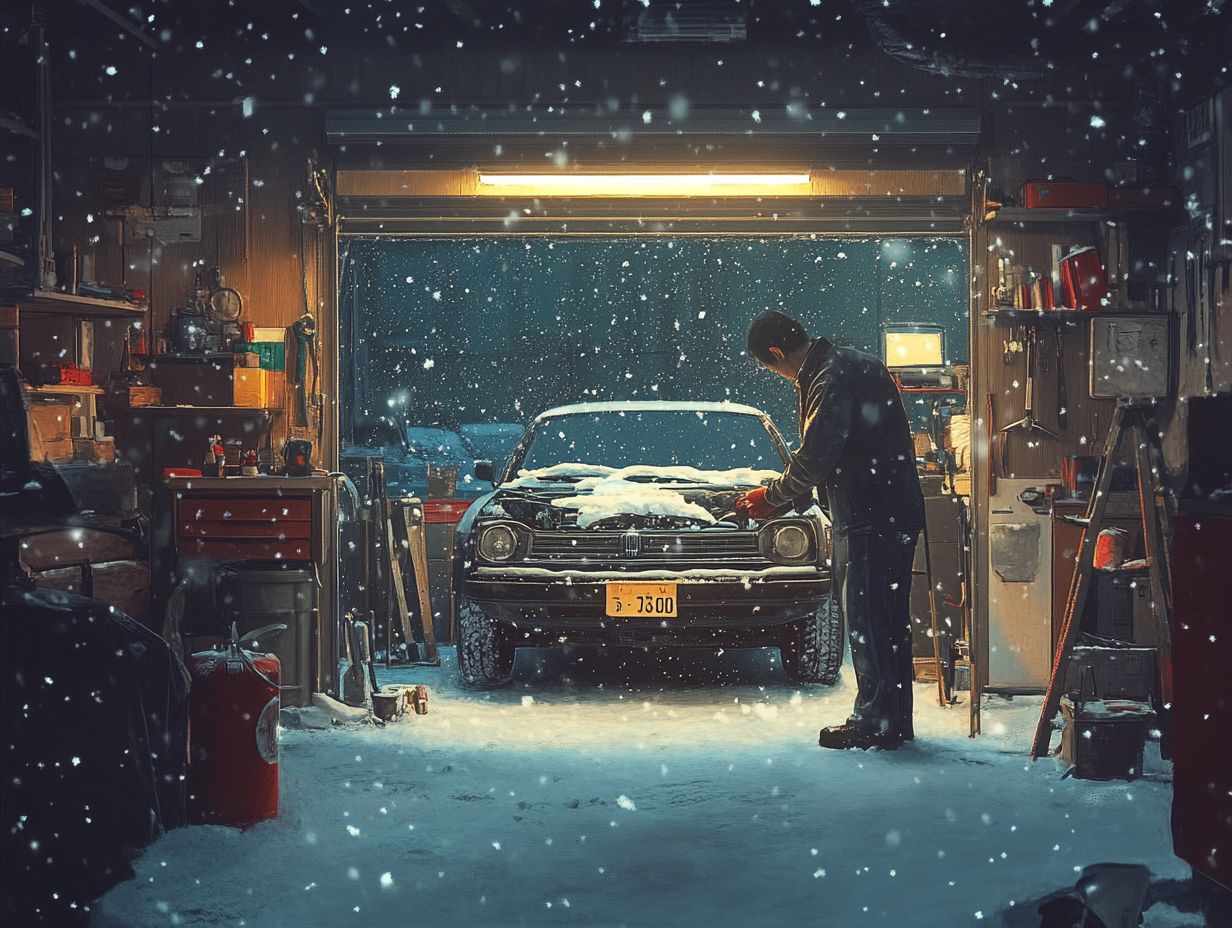 What are some common winter car repairs that I should know how to handle?