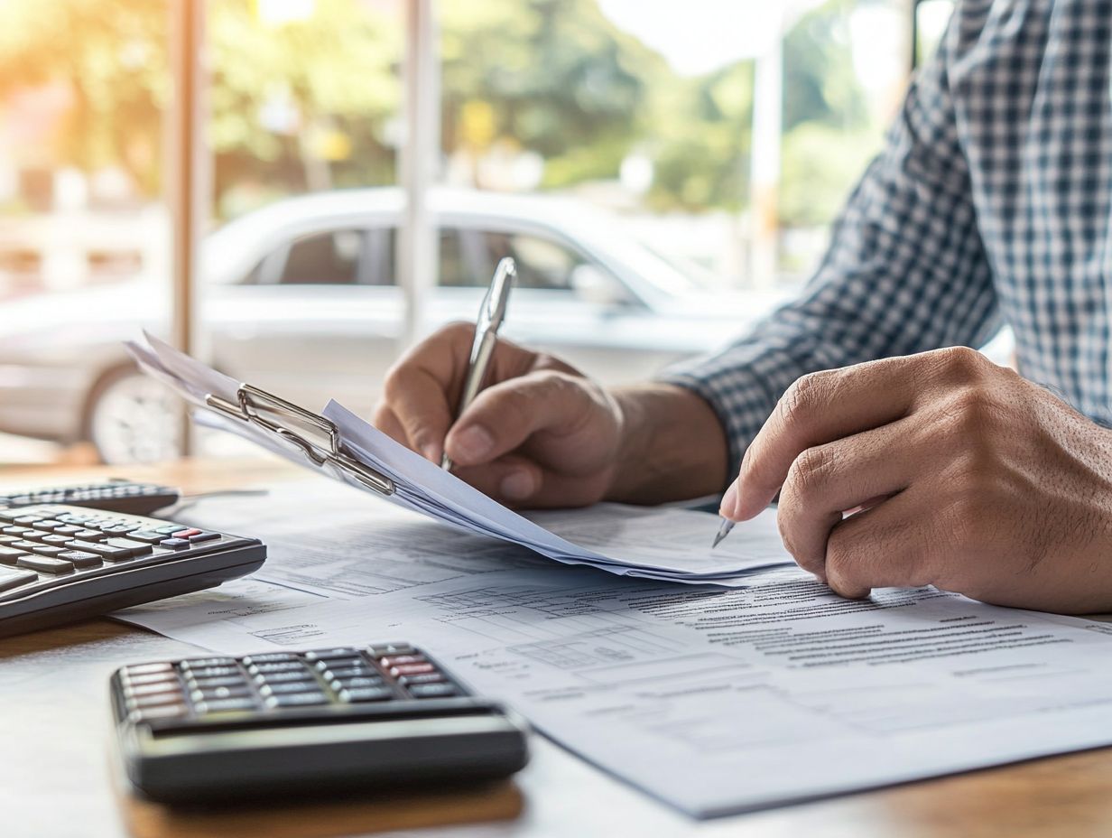 A person returning a leased vehicle