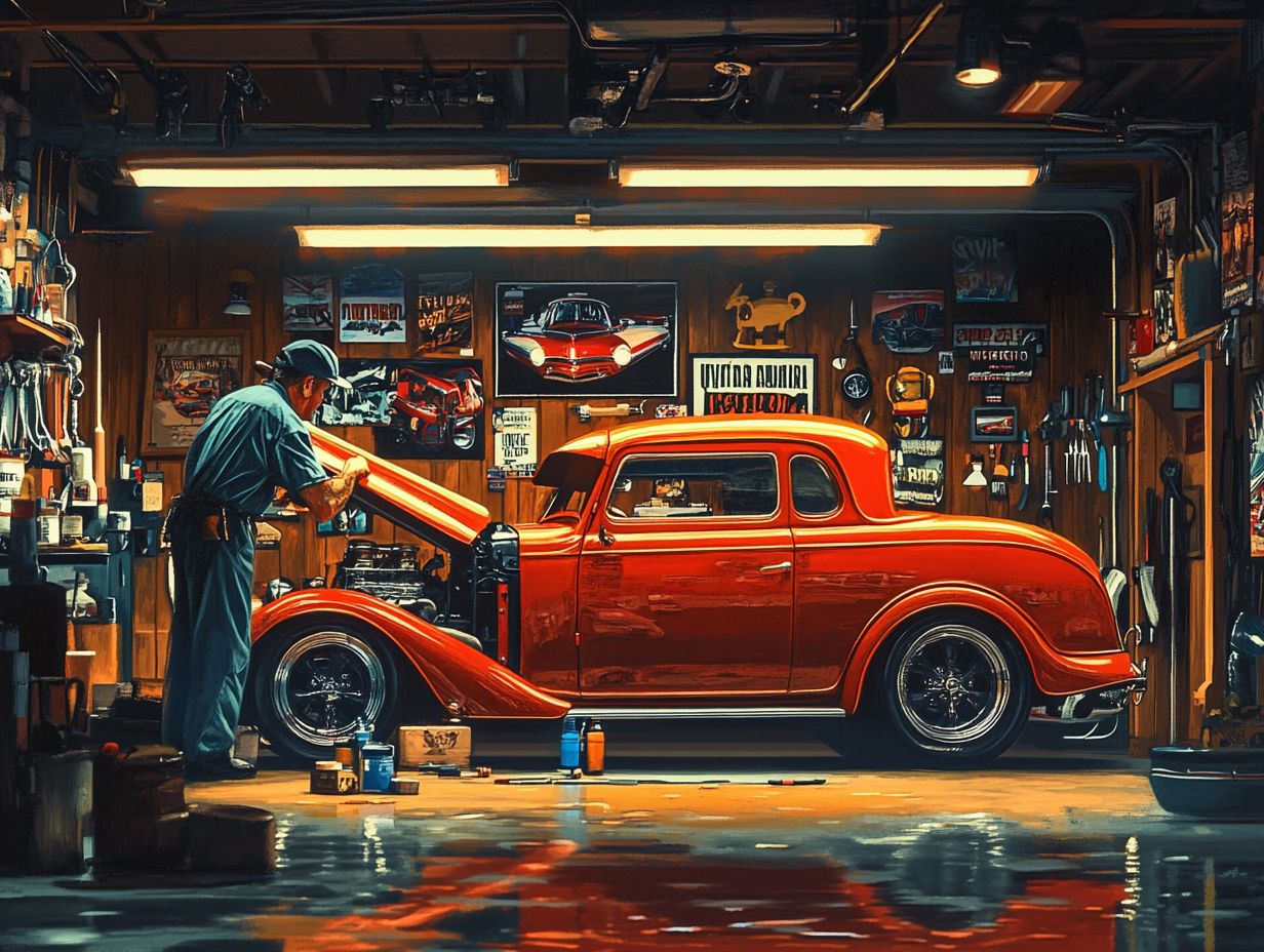 Image illustrating classic car maintenance tips