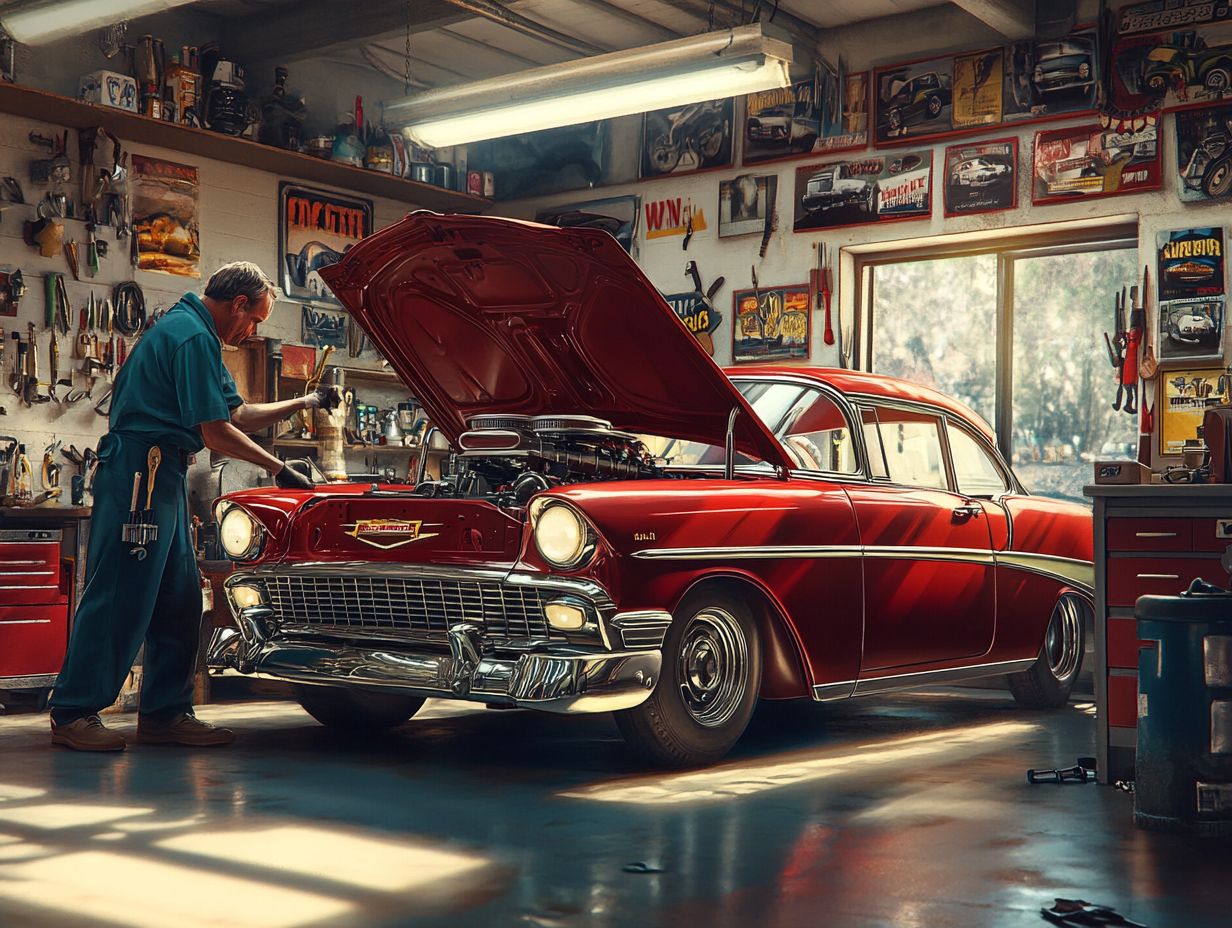 Image illustrating classic car maintenance tips