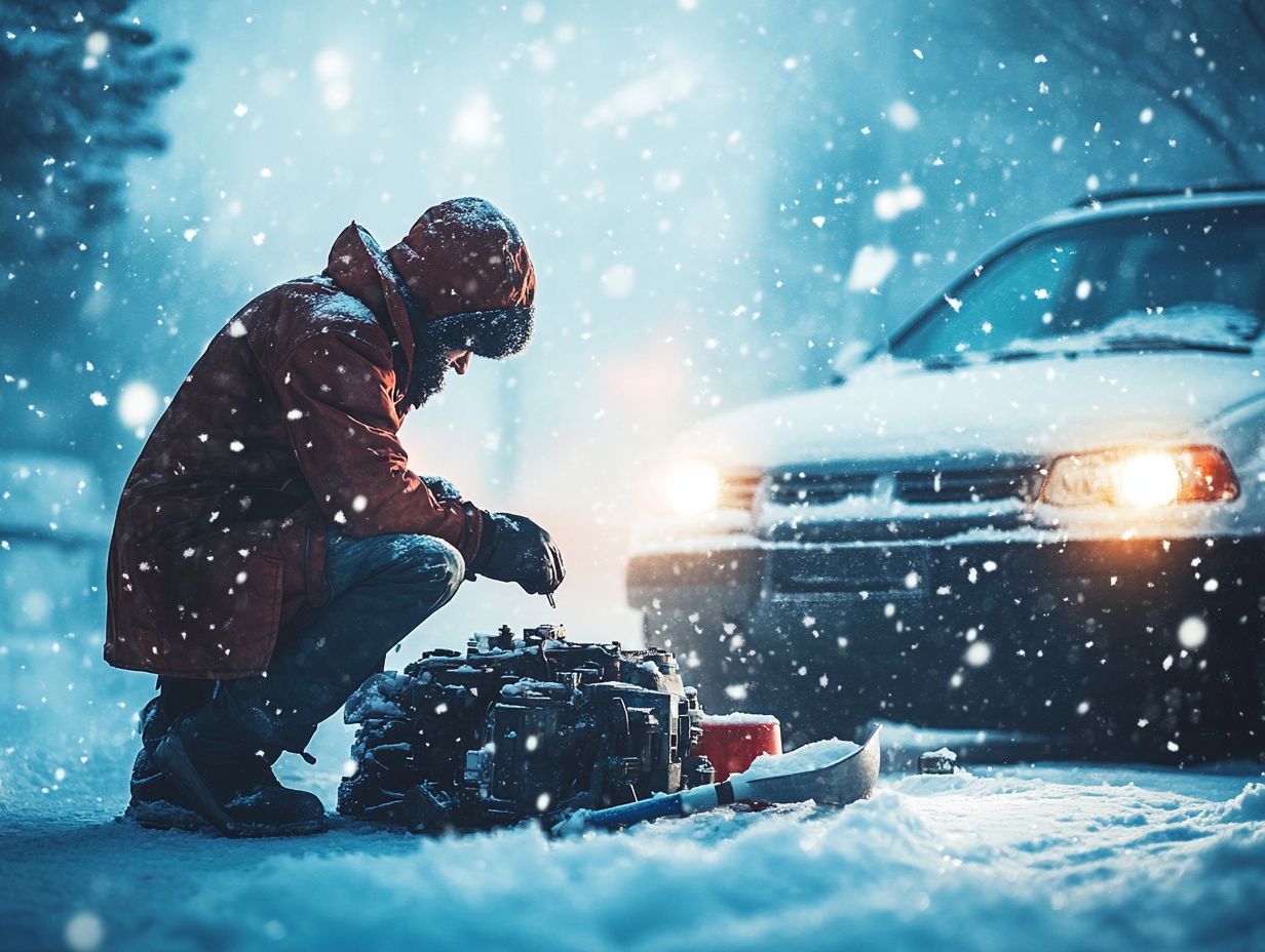 What are the essential steps to maintain my car during winter?