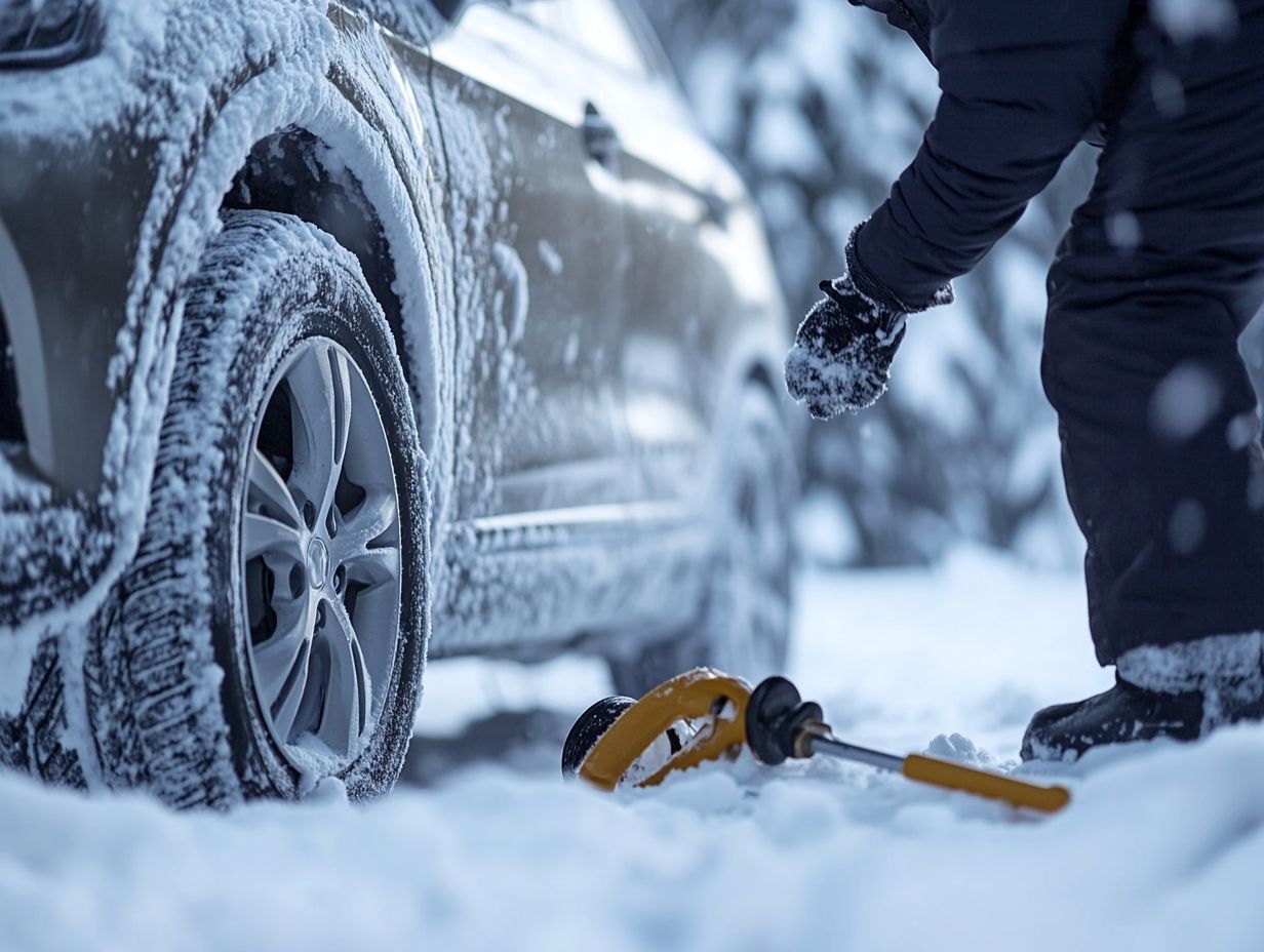 A visual guide to checking tire pressure during winter