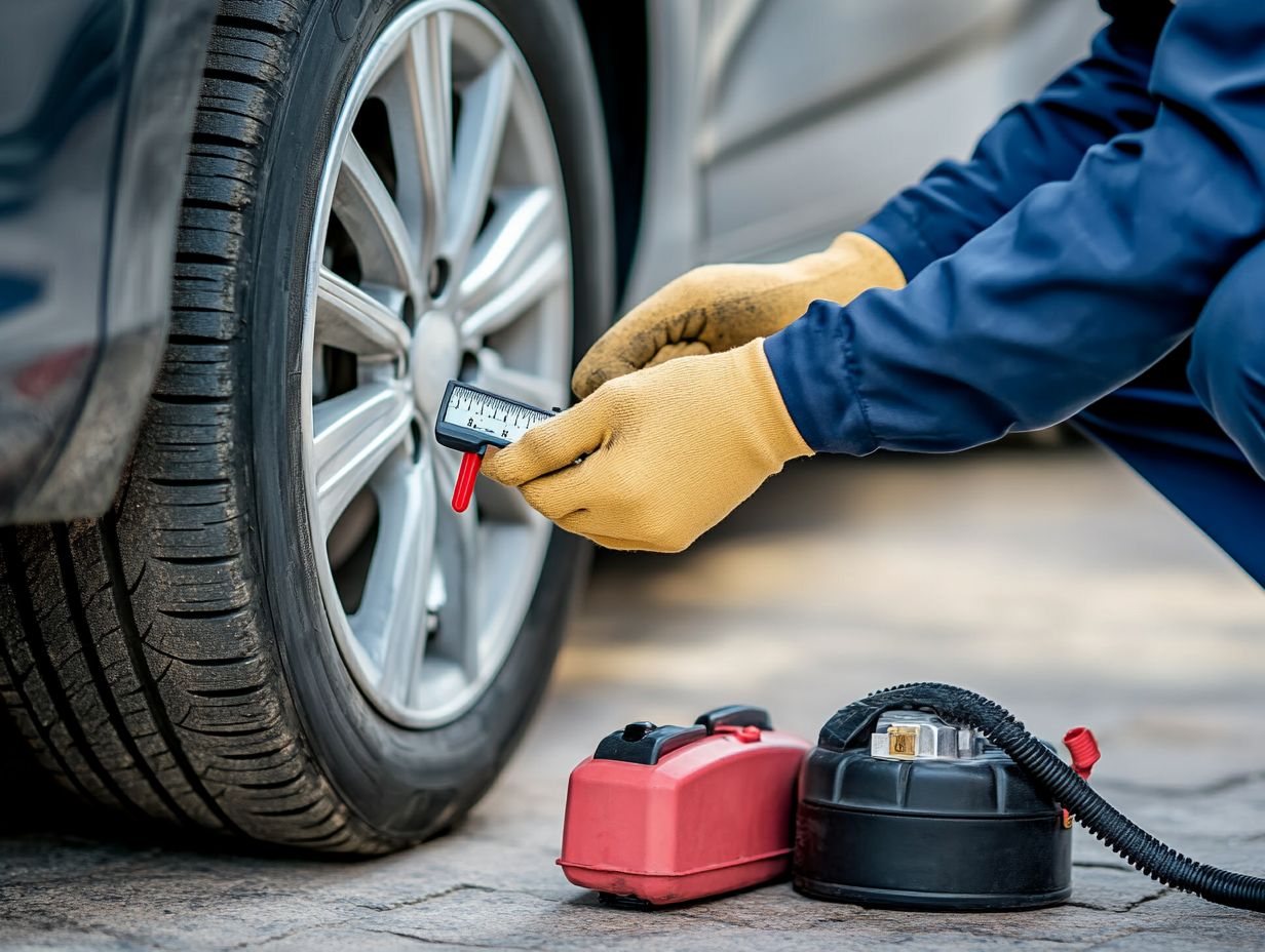 Ensure your safety by properly inflating your tires!