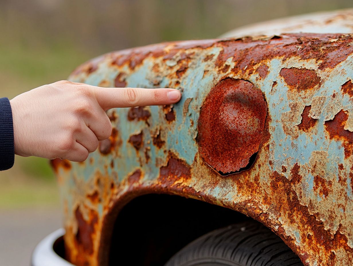 Visual guide to spotting rust on cars