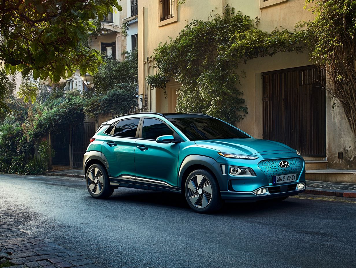 Interior view of Hyundai Kona Electric showcasing design and comfort