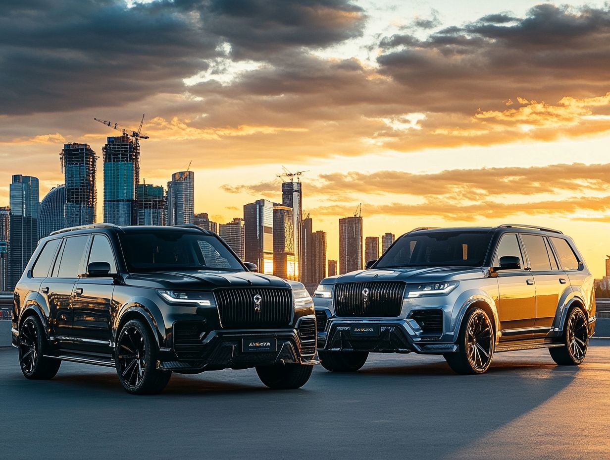 2024 Lincoln Navigator and Cadillac Escalade showcasing off-road capabilities