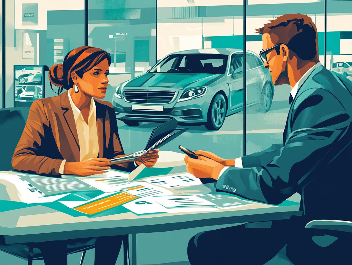 Image depicting common sales tactics in car dealerships