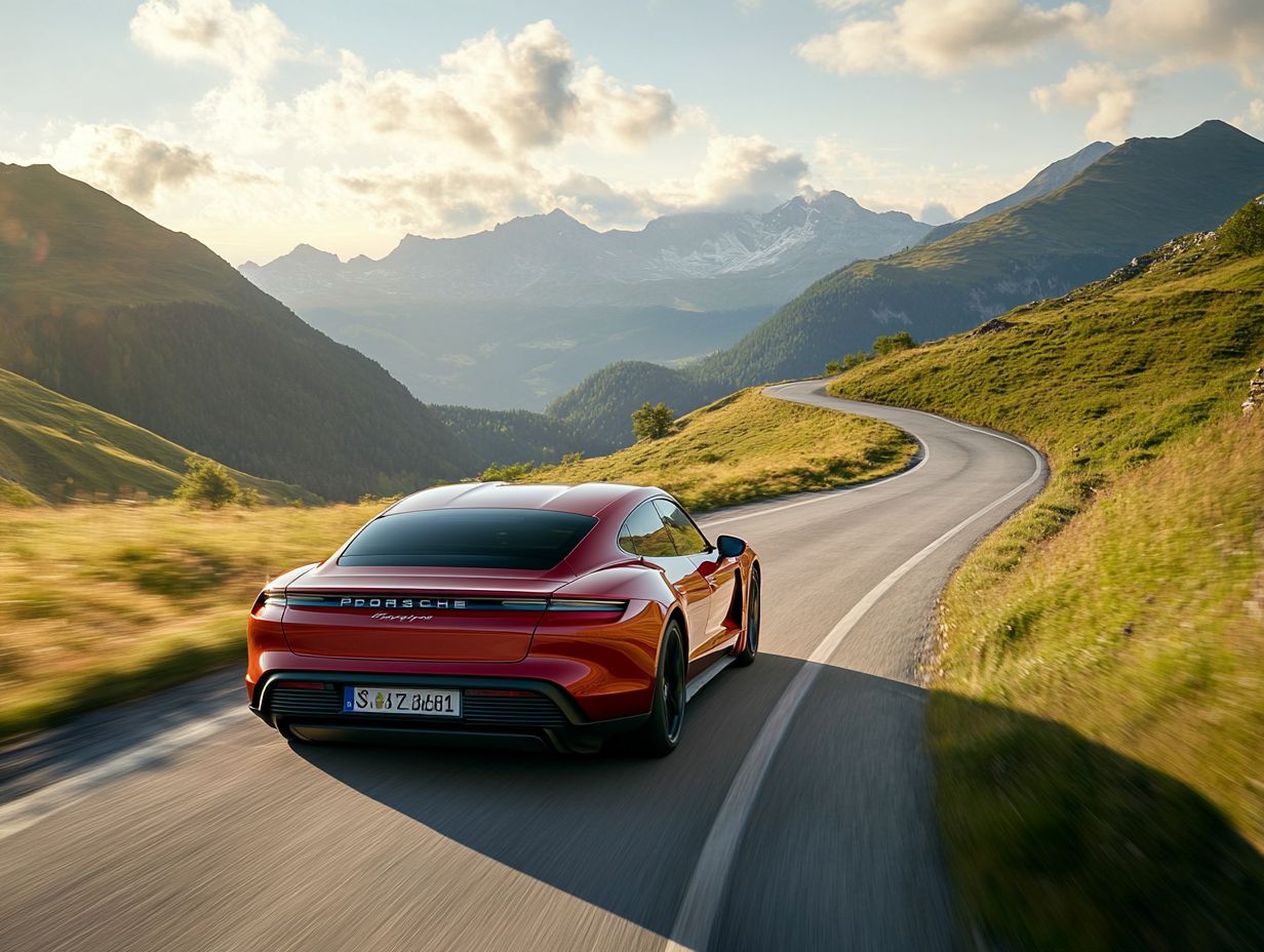 How does the Porsche Taycan's acceleration compare to other electric vehicles?