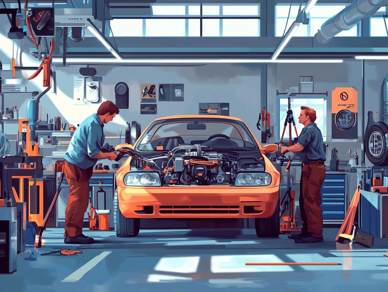 Visual guide to key takeaways for hybrid vehicle maintenance