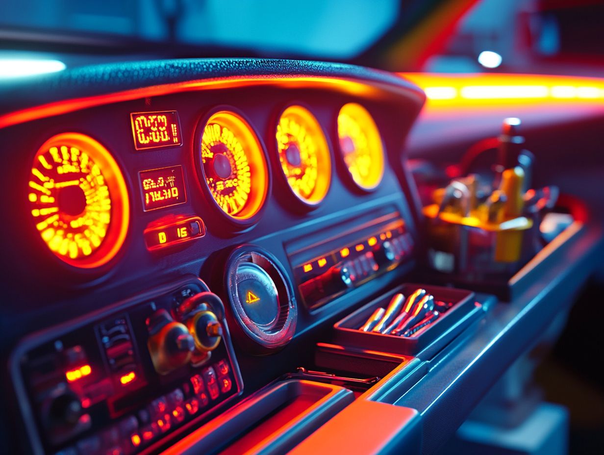 Warning Lights on the Dashboard