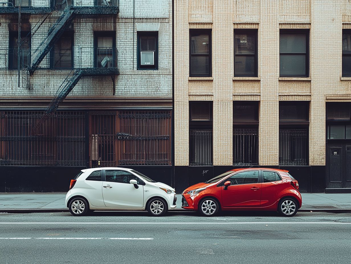 Image showing the key takeaways from the comparison of subcompact and compact cars.