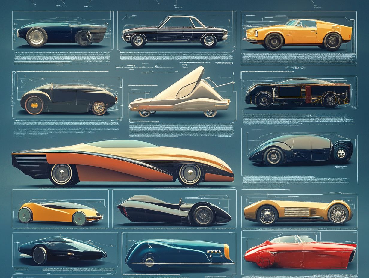 An illustration showing the future of electric vehicle design