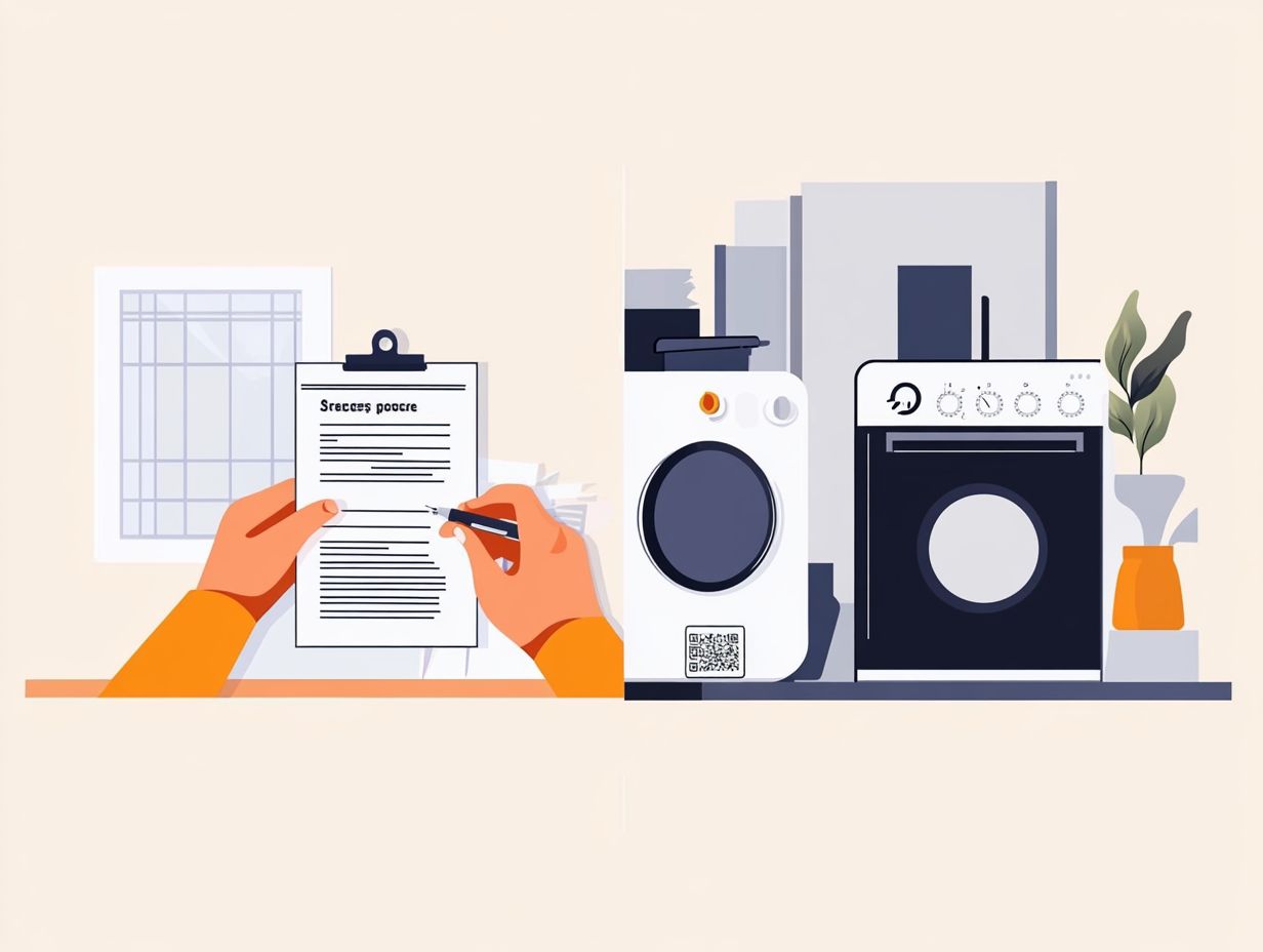 Visual explanation of insurance versus warranty