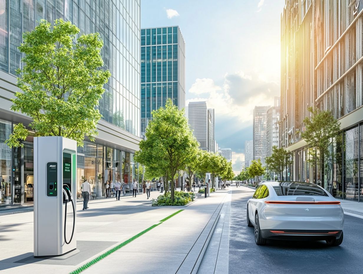 How do electric vehicles contribute to sustainable urban development?