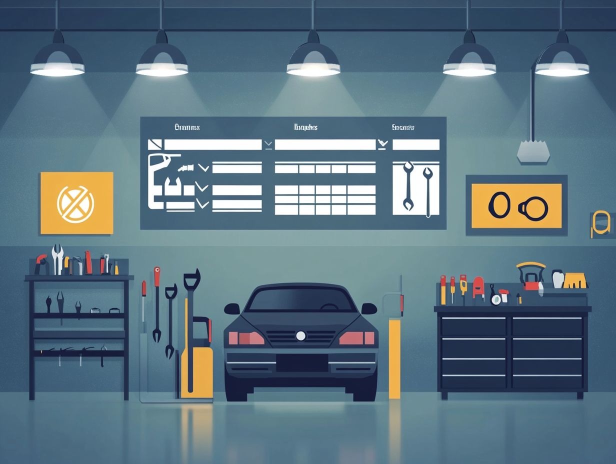 Image of a checklist for checking and topping off fluid levels in a vehicle