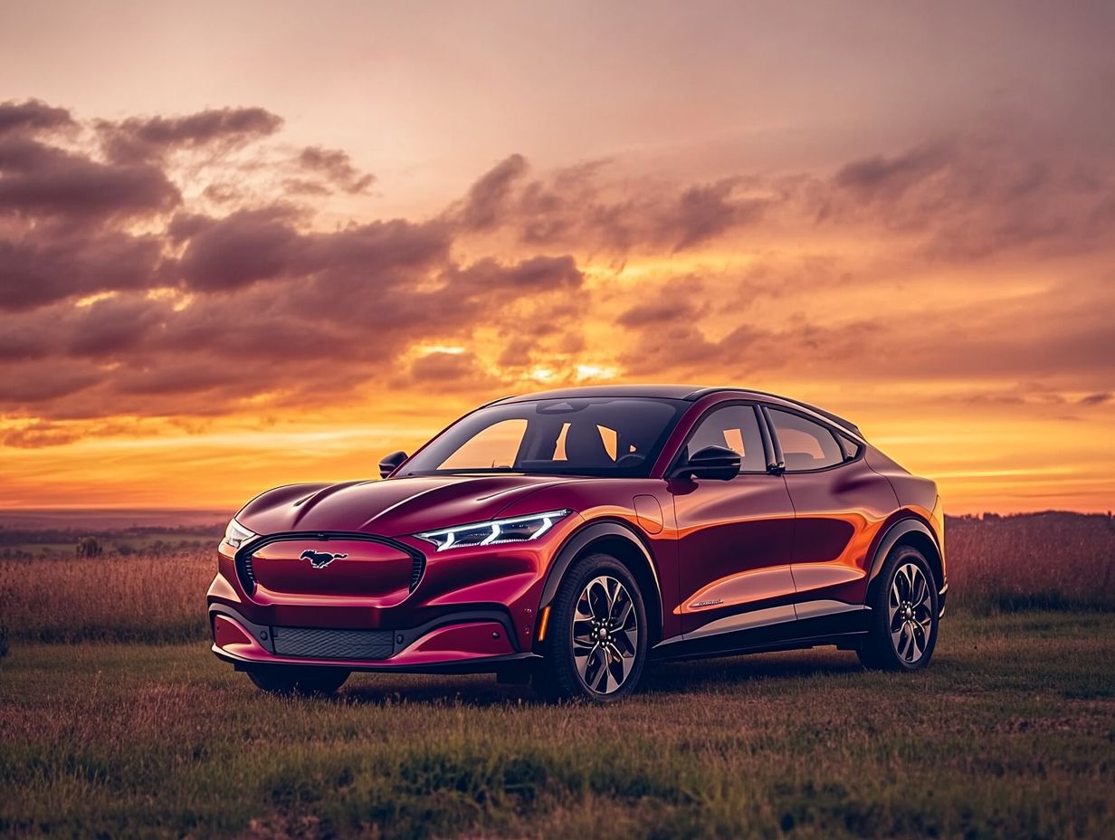 2024 Ford Mustang Mach-E showcasing its electric powertrain