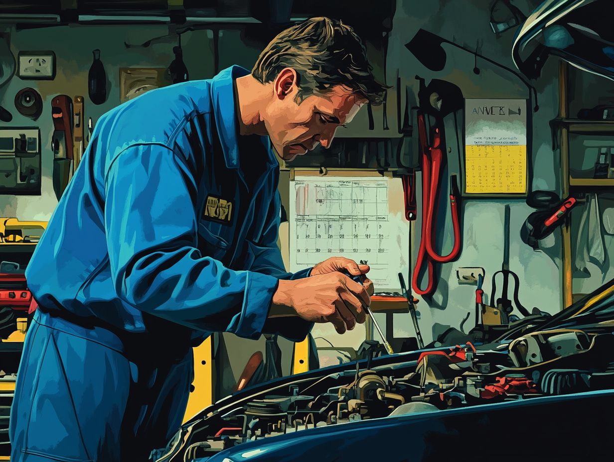 Visual guide to determining the right oil change interval for your vehicle.