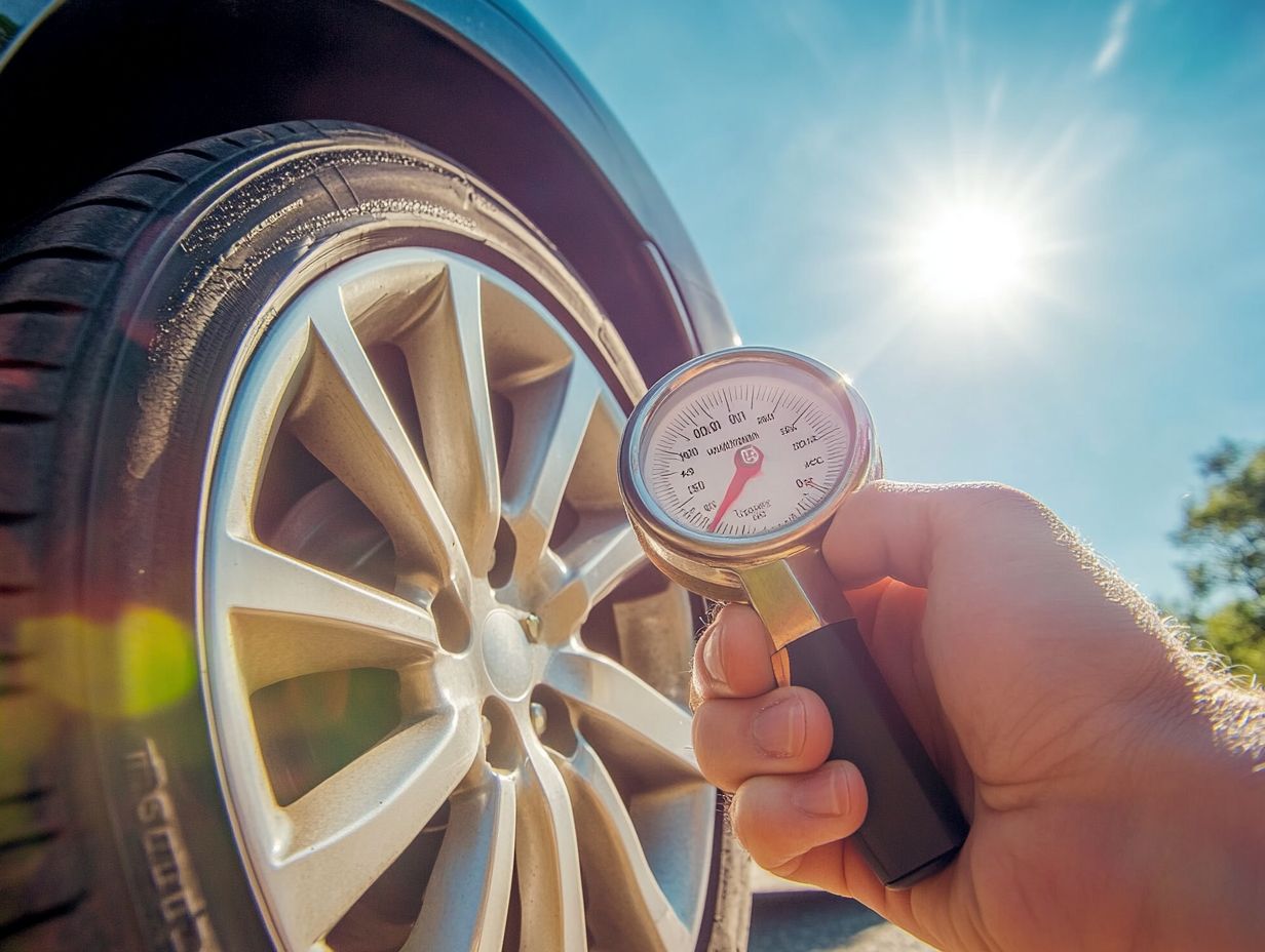 Infographic explaining the effects of incorrect tire pressure.