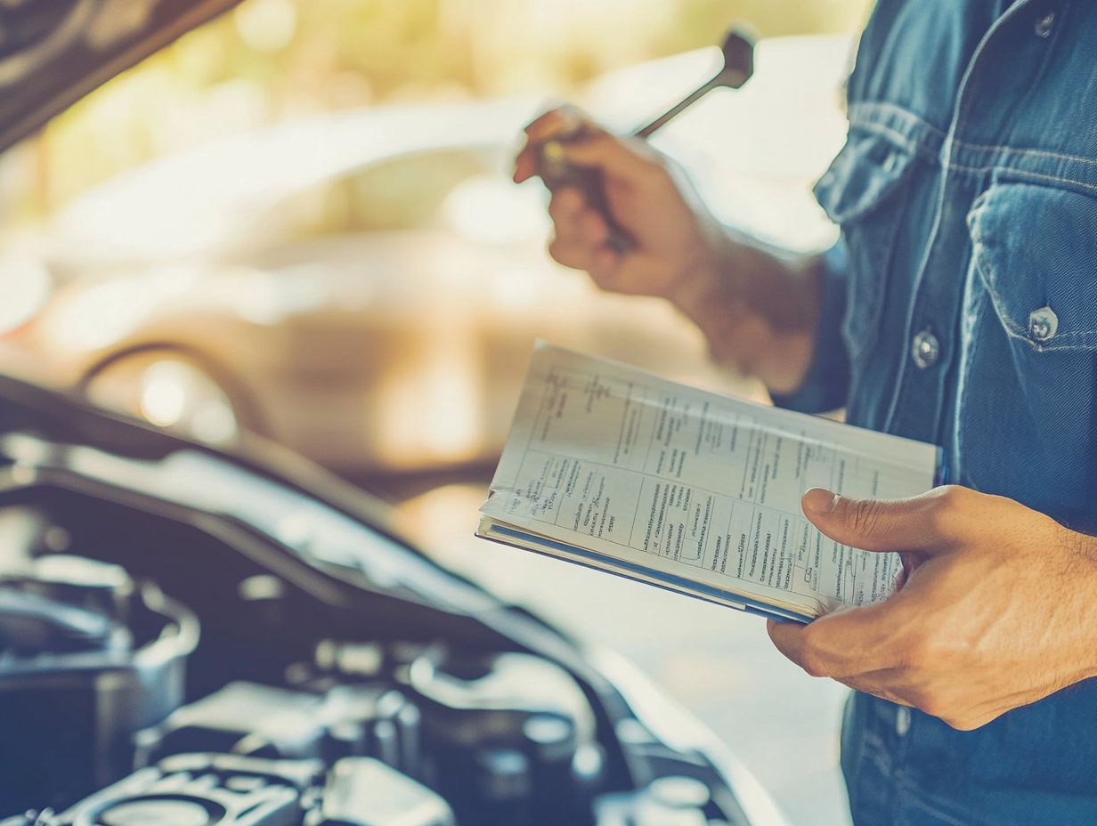 Understanding a car's maintenance schedule with tasks and timelines