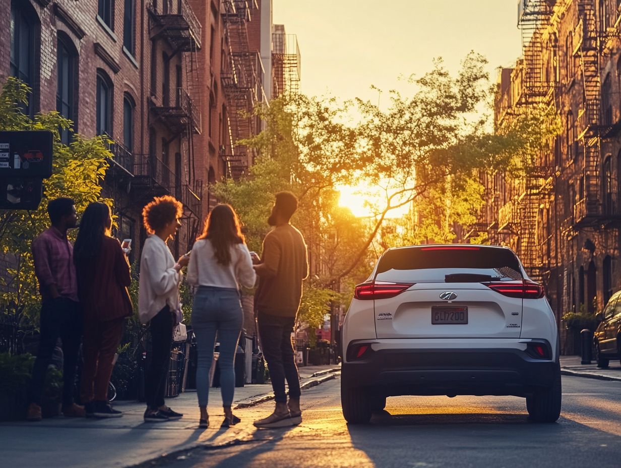 User ratings showcasing advanced safety features in cars.