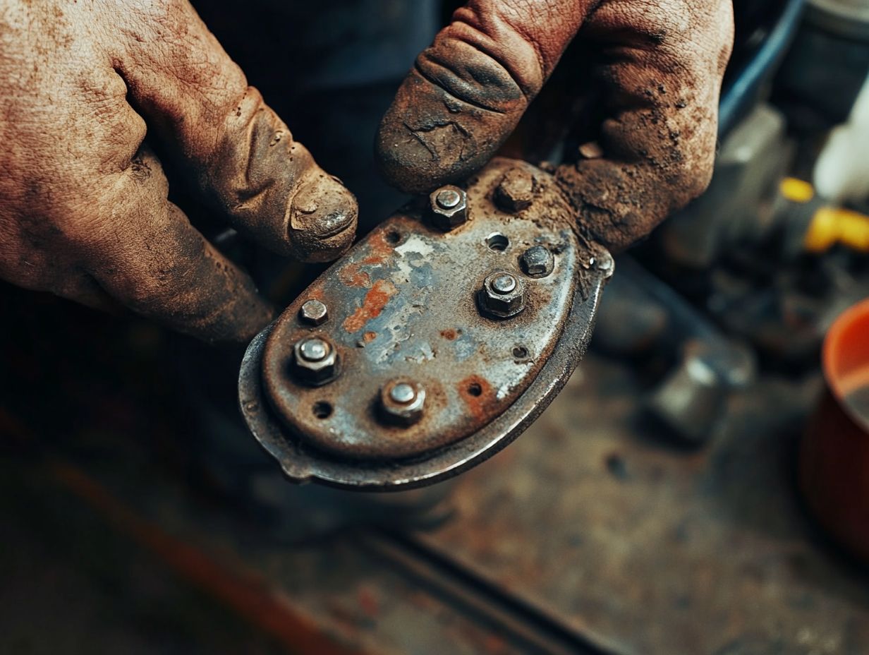 Image showing signs of a failing clutch.