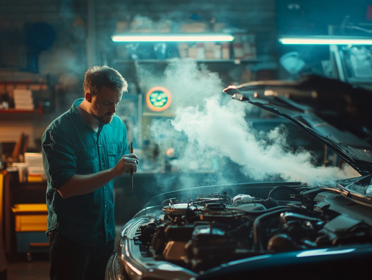 Image showing leaking coolant under a car