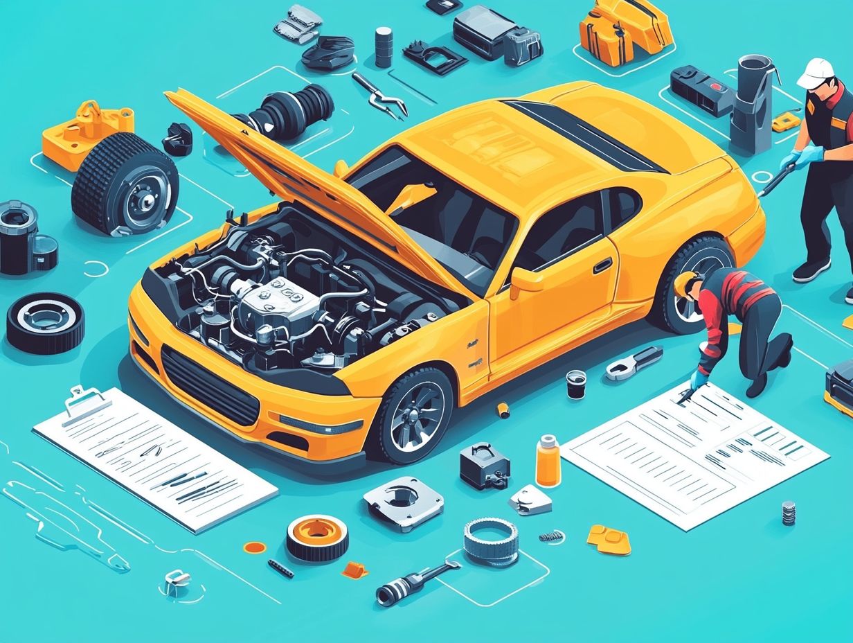 Illustration of a Step-by-Step Guide for Car Tune-Up